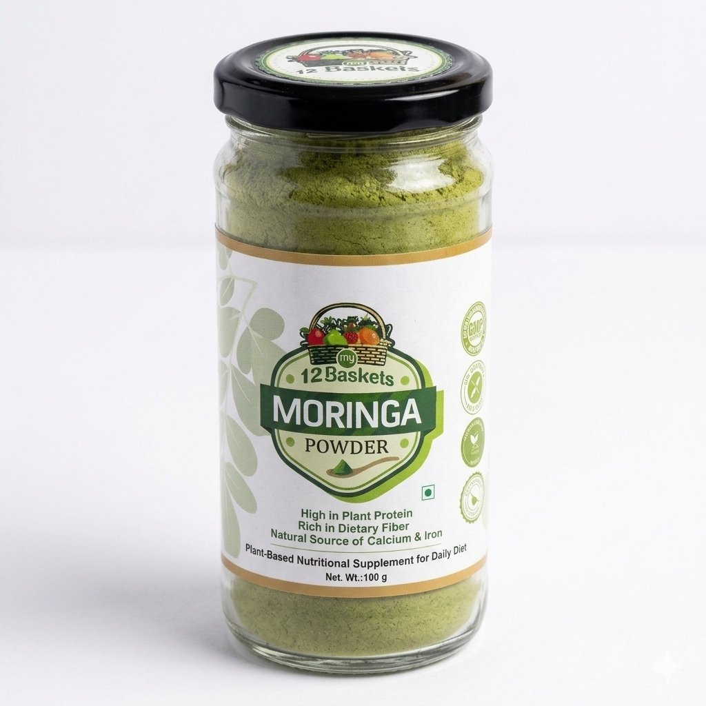 Premium Moringa Leaf Powder – 100g | Pure & Potent Superfood