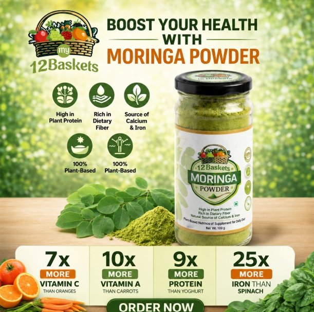 Premium Moringa Leaf Powder – 100g | Pure & Potent Superfood - Image 2