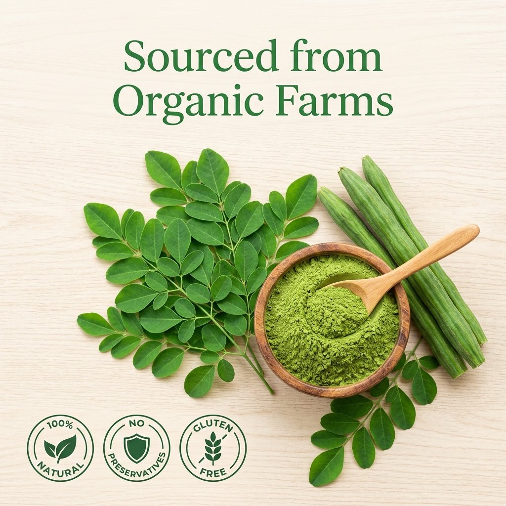 Premium Moringa Leaf Powder – 100g | Pure & Potent Superfood - Image 3