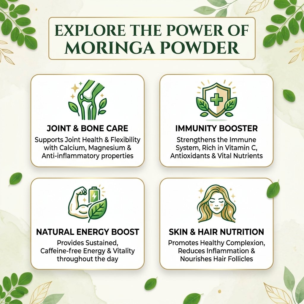 Premium Moringa Leaf Powder – 100g | Pure & Potent Superfood - Image 4
